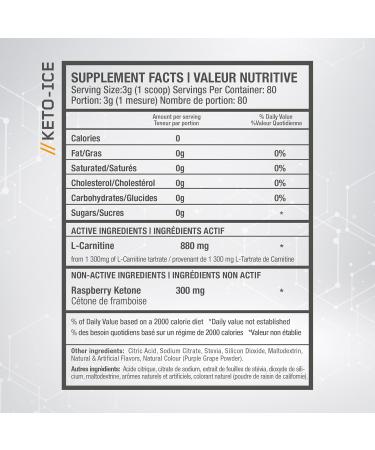 Beyond Yourself - Keto-Ice | Stimulant-Free Thermogenic Fat Burner | Advanced Metabolism Booster Energy Enhancer & Weight Management | Formulated with L-Carnitine & Raspberry Ketone | Strawberry Kiwi - Buy Online on GoSupps.com