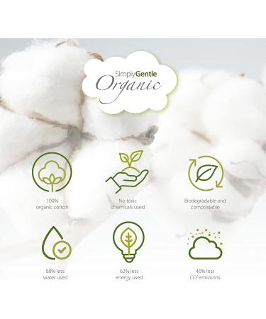 Simply Gentle 100g Organic Cotton Folds - Eco-Friendly Sustainable & Soft | International Shipping - Buy Online on GoSupps.com