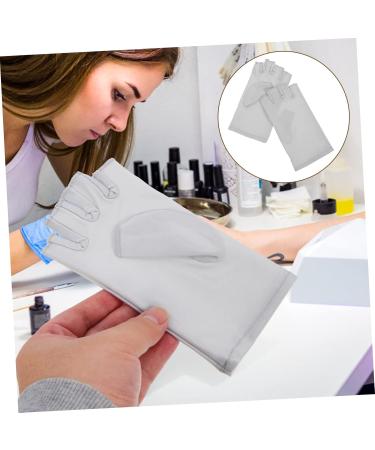 FRCOLOR 3 Pairs Nail Gloves Led Gloves Uv Manicures Gloves Nail Art Hand Cover Uv Manicure Gloves Half Finger Light Protection Gloves Reusable Gloves Uv Gloves Lamp Summer Spandex - Buy Online on GoSupps.com