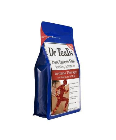 Dr. Teal's Epsom Salt Soaking Solution - Rosemary and Mint - 48oz - Buy Online on GoSupps.com