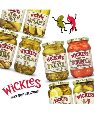 Wickles Wicked Sandwich Chips 16 OZ - 2 Pack | Crunchy & Flavorful Snack for Sandwiches - 1 Pound Total - Buy Online on GoSupps.com