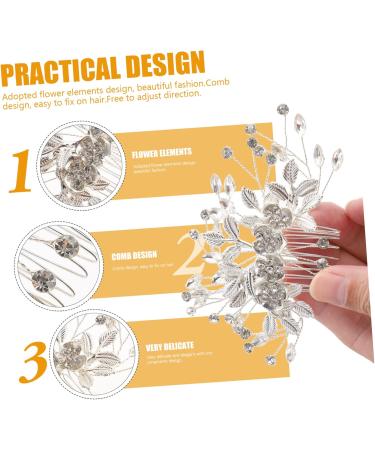 SKISUNO Bridal Hair Comb Hair Comb Bridal Headdress Hair Comb for Bride Elegant Hair Comb Bridal Side Comb Bride Hair Ornament Bride Wedding Decor Bridal Insert Comb Wedding Bride Comb - Buy Online on GoSupps.com