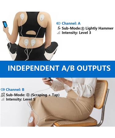 24 Model Tens EMS Muscle Stimulator for Pain Relief | Dual Channel Tens Unit with 10Pcs Premium Pads - Buy Online on GoSupps.com