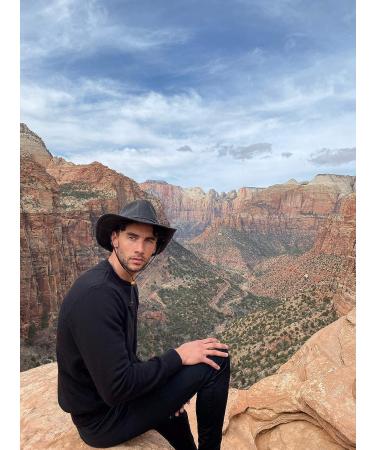 Dorfman Pacific Men's Outback Hat - Medium Brown with Chin Cord - Buy Online on GoSupps.com