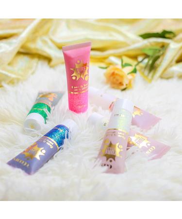  EONFAVE Glitter Body Gel Gold Glitter Mermaid Glitter Face Hair Lip Nail Makeup Festival Party Mermaid Liquid Eyeshadow - Buy Online on GoSupps.com