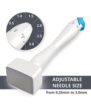 Dr.Pen Adjustable Microneedling Derma Stamp for Hair Growth - Professional 140 Titanium Pins Stamp for Skin & Beard - Best Derma Roller Alternative - Buy Online on GoSupps.com
