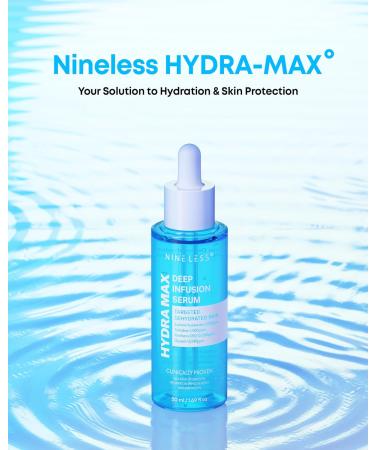 NINELESS HYDRA-MAX Deep Infusion Serum 48hr Korean Hydrating Face Serum with Hyaluronic Acid Panthenol - 5 Ceramides -Deep Moisture Fast Absorbing All Skin Types 1.69 fl.oz. - Buy Online on GoSupps.com
