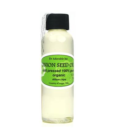 Dr Adorable - 2 oz - Onion Seed Oil - 100% Pure Natural Premium Organic Cold Pressed
