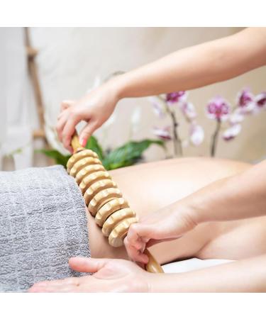 Above Zero Fascia Roll: Wood Massage Roller for Neck Legs & Muscle Relaxation - Gua Sha Body Shaping - Buy Online on GoSupps.com