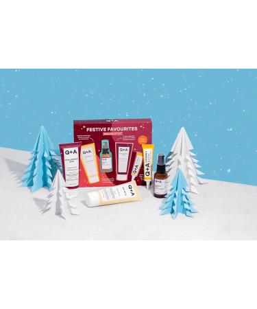 Q+A Festive Favourites Gift Set | Hyaluronic Acid Moisturiser Oat Milk Cream Cleanser Azelaic Acid Serum & Caffeine Eye Serum - Perfect Gift for Skincare Lovers - Buy Online on GoSupps.com