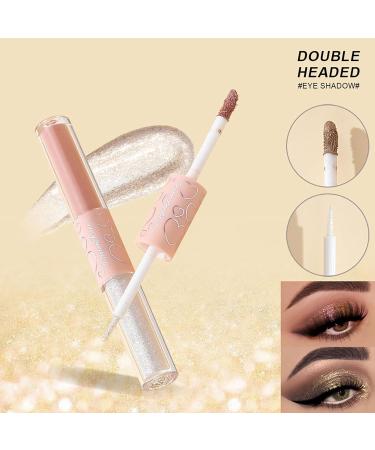 Liquid Glitter Eyeshadow & Double Headed Eyeliner - Waterproof Long Lasting Shimmer for Stunning Eye Looks | #08 - Buy Online on GoSupps.com