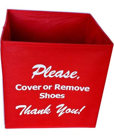 Red Bootie Box - Collapsible Shoe Cover Holder for Disposable Shoe Covers - Buy Online on GoSupps.com