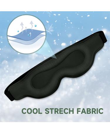 Rilextec 3D Contoured Sleep Mask for Women and Men - Adjustable Strap Blindfold for Sleeping and Travel - Buy Online on GoSupps.com