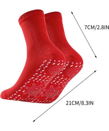 AZXY Self-Heating Cotton Socks | Warm & Cold-Resistant | Massage Function | White - Buy Online on GoSupps.com
