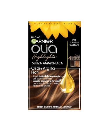 Garnier Olia Highlights Decoloration Treatment for Brown Hair | Ammonia-Free Vegan Silicone-Free Flower Oils & Clay | 4 Levels of Lightening | 2 Packs - Buy Online on GoSupps.com