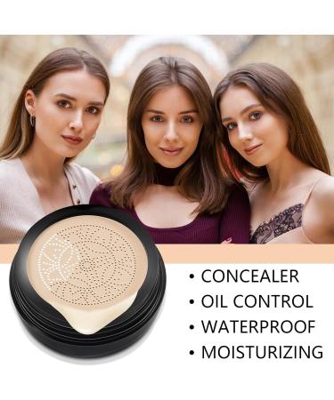 Mushroom Head CC Cream Air Cushion BB Cream Foundation Make up Liquid CC Creams Long Moisturizer Face Duration Light Foundation BB Cream (Natural) - Buy Online on GoSupps.com