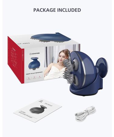 COMFIER Head Massager  Cordless Scalp Massager with 4 Kneading Massage Heads & 68 Nodes  Portable Handheld Hair Massager for Hair Growth Stress Relax Ideal Gifts for Women Men Blue - Buy Online on GoSupps.com