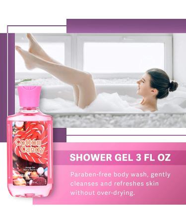 Cotton Candy Bath & Body Travel Kit | 3 Fl Oz Skincare Gift Set | Shower Gel Body Lotion & Fragrance Mist | Perfect Christmas Gifts for Family & Friends - Buy Online on GoSupps.com