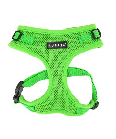 Puppia Ritefit Dog harness for small to medium -sized dogs - adjustable and very soft - also usable as a puppy dishes -Atani train crockery for dogs green l l green green
