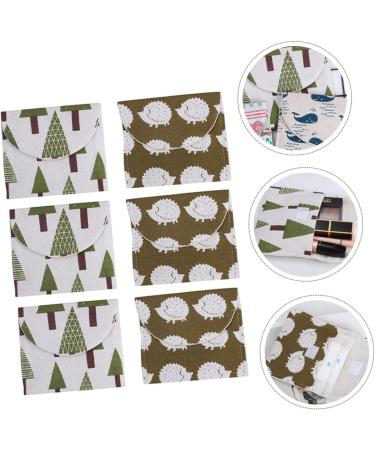 Lurrose 6pcs Napkin Storage Bag - Zippered Mini Purse Storage Bags for Menstrual Pads and Women's Essentials - Buy Online on GoSupps.com