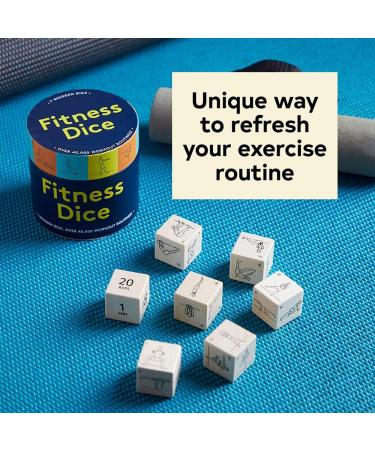 Chronicle Books Fitness Dice - 7 Wooden Dice for 45,000+ Workout Routines - Buy Online on GoSupps.com