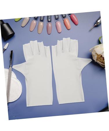 Didiseaon 2 Pairs Pink Gloves Uv Protection Gloves for Gel Nail Lamp Uv Gloves for Gel Manicures Fingerless Gloves Nail Art Supplies Gel Nail Lamp Uv Gloves Nail Supplies Nylon Breathable - Buy Online on GoSupps.com