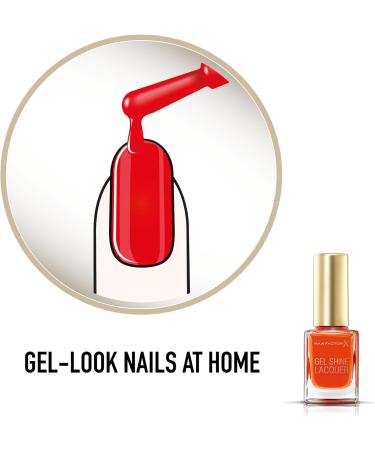 Max Factor Gel Shine Lacquer Nail Polish 11ml - Vivid Vermillion 20 - Buy Online on GoSupps.com