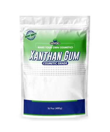 Myoc xanthan gum (480gm) pure, organic, non-GMO, gluten free, premium quality| used for emulsion stabilizer, film-forming agent, binder| cosmetic grade