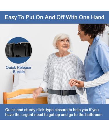 Gait Belt for Seniors - Easy-to-Use Transfer Belts with Handles for Elderly & Patients - Quick Release for Medical Nursing - Improve Balance & Safety - Buy Online on GoSupps.com