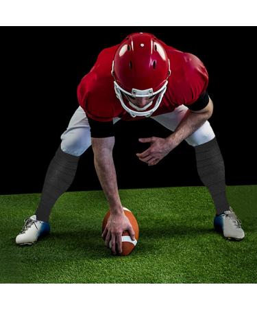 2 Pairs Football Leg Sleeves for Adults & Youth - Calf Support for Men - BLA+WHI Size Small - Buy Online on GoSupps.com