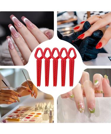  Stronrive Nail Polish Protector Set of 5 Nail Colouring Clips Reusable Leak-Proof Manicure Clip 3D Printed for Home Travel Daily Evening - Buy Online on GoSupps.com