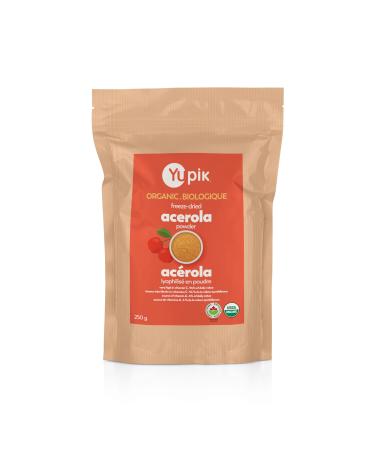 Yupik Organic Acerola Powder Freeze-Dried Non-GMO Vegan Gluten-Free 250 Gram