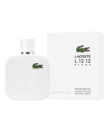Lacoste L.12.12 Blanc Eau de toilette for Men 3.3 Fl Oz (Pack of 1) - Buy Online on GoSupps.com
