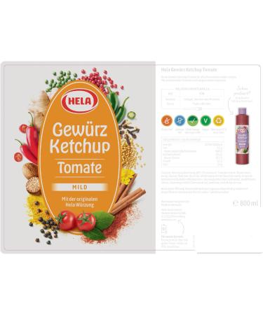 Hela Ketchup Spice Set of 3 Sweet Tomato (3 x 800 ml Tubes) + Block usy - Buy Online on GoSupps.com