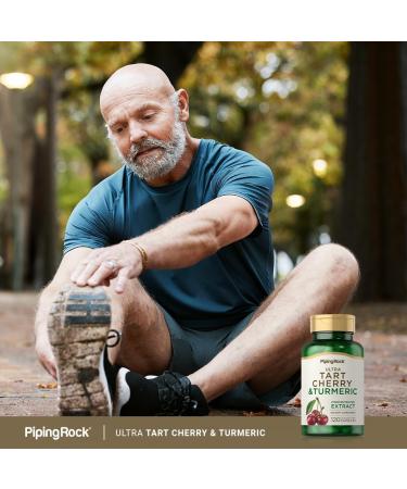 Piping Rock Turmeric and Tart Cherry Capsules | 120 Count | with Black Pepper Extract | Vegetarian Non-GMO Gluten Free Supplement - Buy Online on GoSupps.com