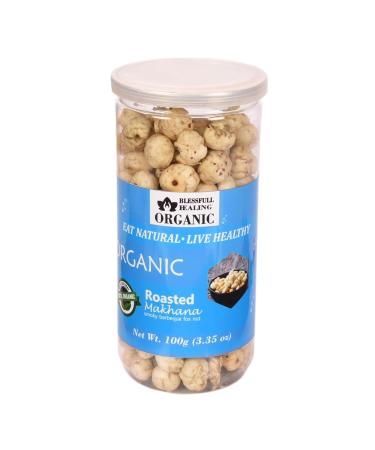 Shop Blessfull Healing Organic Smoky Barbeque Roasted Makhana - 100g | Healthy Snacks International Shipping - Buy Online on GoSupps.com
