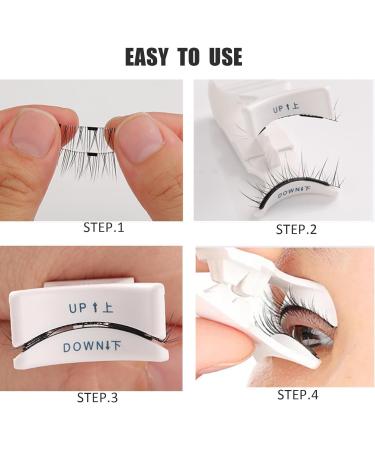 Krafty Magnetic Eyelashes Krafty Magnetic Lashes Krafty Magnetic Eyelashes With Applicator Magnetic Eyelashes Natural Reusable Glue-Free Natural Krafty Lashes(04 3pcs*false eyelashes) - Buy Online on GoSupps.com