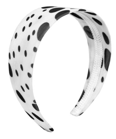 Buy Retro Black White Dots Headband Hair Accessory | Stylish Elastic Hairband for All Occasions | Worldwide Shipping - Buy Online on GoSupps.com