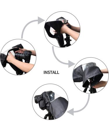 WANBY Waterproof Camera Rain Cover - Professional Soft Black DSLR SLR Camera Protector - Buy Online on GoSupps.com