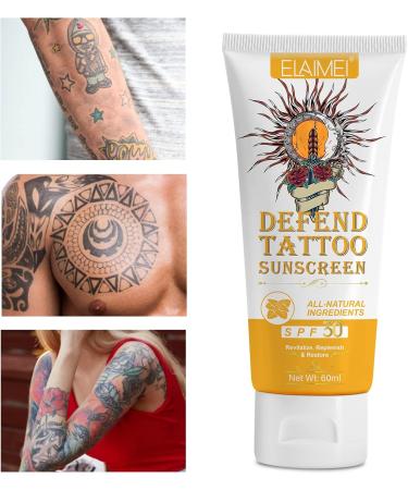 VRAIKO ELAMEI cran solaire de tatouage SPF 30+ 70 % d'ingr dients naturels protection contre la d coloration l'alo s l'huile d'argan l'huile de rose des hips beurre de cocoa formule non - Buy Online on GoSupps.com