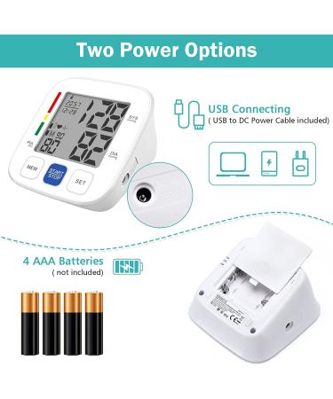 Extra Large Upper Arm Blood Pressure Monitor for 2 Users - Automatic BP Cuff with Pulse Rate Monitoring and 180 Memories - USB Cable - Large Cuff Size 9-17in - Buy Online on GoSupps.com