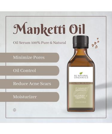 Manketti Oil - Cold Pressed Mongongo Oil for Skin Hair & Nails | Extra Virgin Unrefined Non-GMO 3.4oz - Natural Moisturizer - Buy Online on GoSupps.com