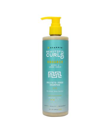 Alaffia Beautiful Curls Curl Enhancing Shampoo Wavy to Curly Unrefined Shea Butter 12 fl oz (354 ml)