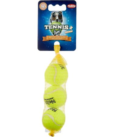 Nobby XS Tennis Ball with Squeaker - 3-Pack | 4.5 cm | International Shipping - Buy Online on GoSupps.com