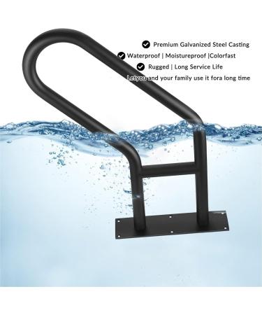 Railings Handrails for Outdoor Steps 22.8" Safety Grab Bar for Stairs Wall Mounted Stair Railing for Garage Entry Steps Stair Interior or Exterior Stairway - Buy Online on GoSupps.com