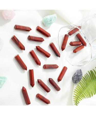 MAIBAOTA Red Jasper Healing Crystals Gifts Wands Hexagonal Pointed Gemstones Set Bulk for Women Beginner Chakra Stones Nature Reiki Spiritual Energy Balancing Protection Crystal 10pcs - Buy Online on GoSupps.com