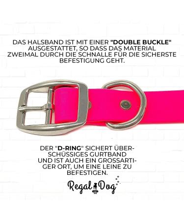 Regal Dog Products Waterproof Halfband Collar for Small Medium & Large Dogs - Pink - Perfect for Puppies & Adult Dogs - Buy Online on GoSupps.com