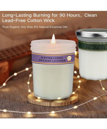 4 Pack Scented Soy Wax Candles Gift Set for Women - 30 oz, 210 Hour Long Lasting Jar Candles for Home Aromatherapy - Perfect Birthday, Mother's Day, Thanksgiving & Christmas Present - Glass Jar Candles - Buy Online on GoSupps.com