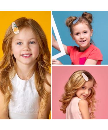 WLLHYF 16 Pieces Girls Toddler Floral Print Hair Clips Cloth Non-Slip Fabric Wrapped Metal Snap Hairpins Floral Design Hair Barrettes Accessories for Kids Baby Teens Girls Women - Buy Online on GoSupps.com