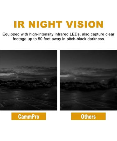 64GB Memory CammPro I826 Police Body Camera | 1296P HD | Waterproof | Night Vision | GPS | Law Enforcement & Security Guard Recorder - Buy Online on GoSupps.com
